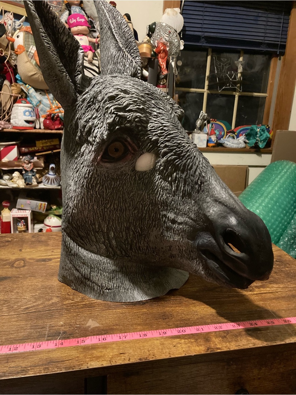 Source Unknown Gray Donkey Head Mask